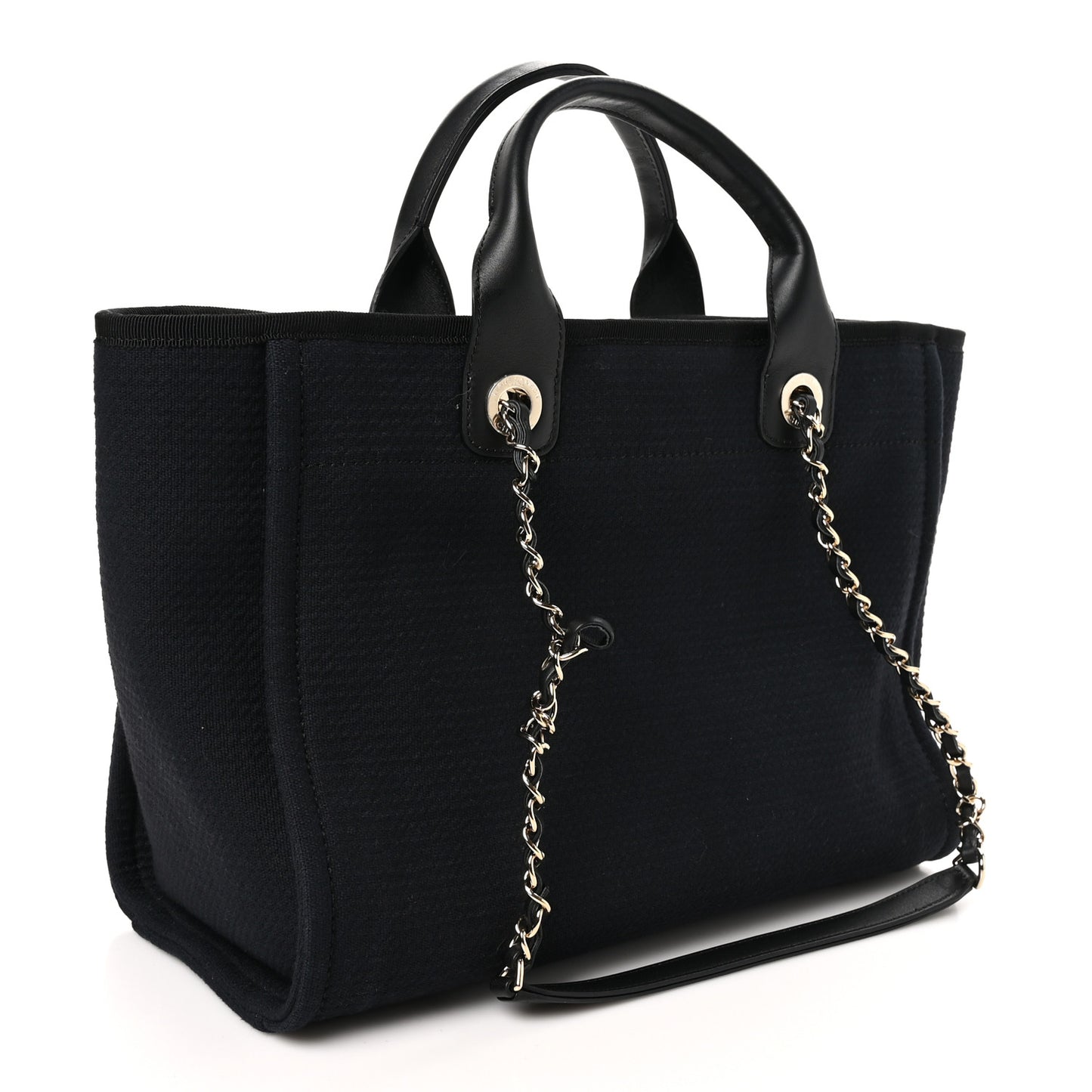 Mixed Fibers Small Deauville Tote Black
