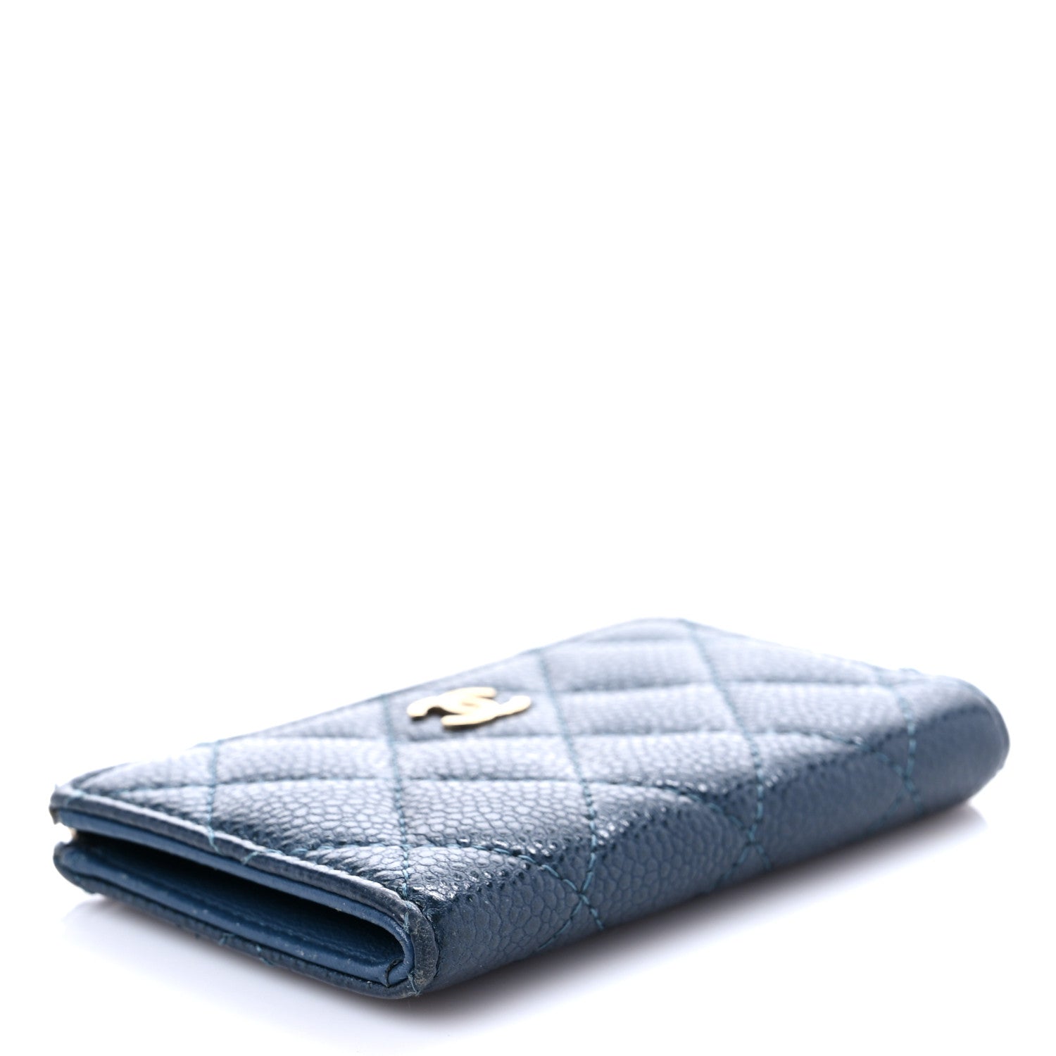 Chanel Caviar Quilted Key Holder Case Navy 4 of 12