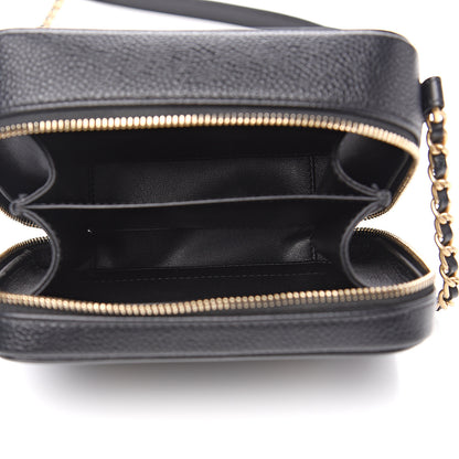 Chanel Caviar Quilted CC Filigree Vanity Clutch With Chain Black 4 of 9
