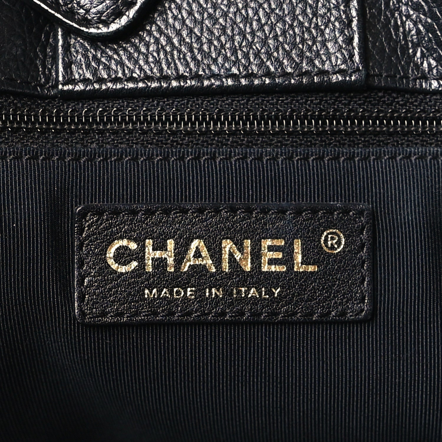 Chanel Calfskin Cerf Executive Shopper Tote Black 7 of 10