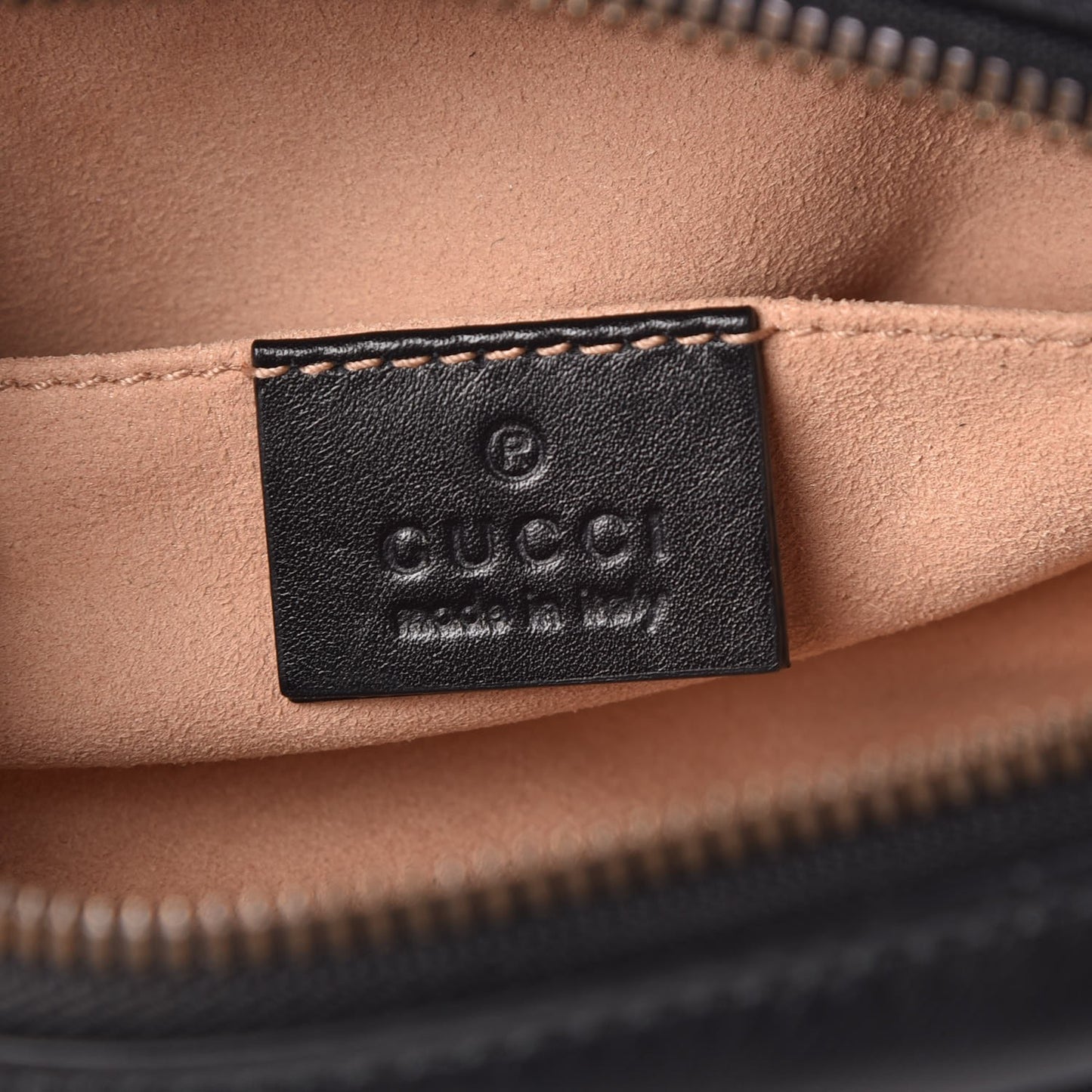 Calfskin Matelasse GG Marmont Belt Bag 75 30 Black