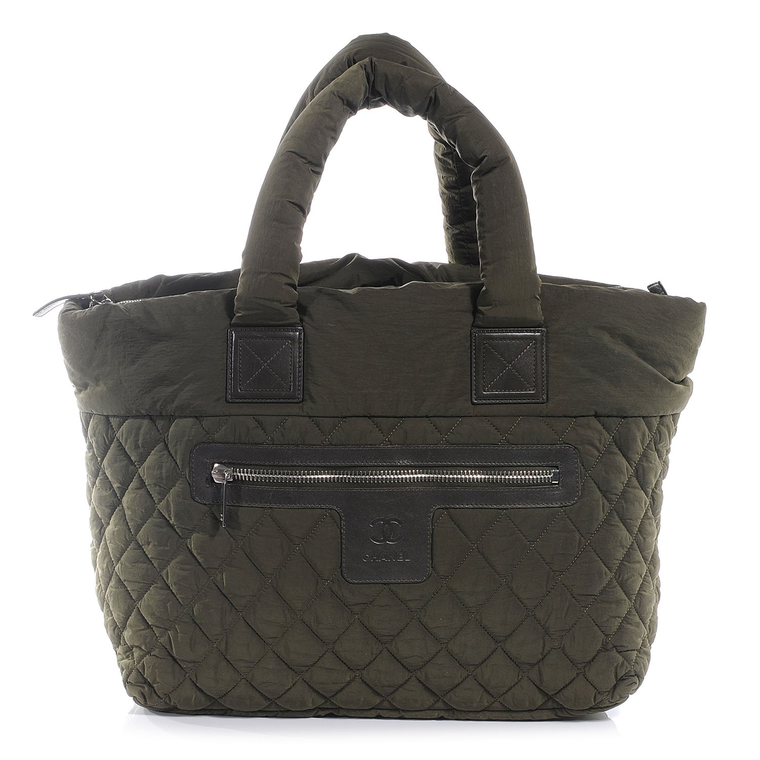 Chanel Nylon Coco Cocoon Large Tote Green 1 of 7