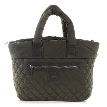 Chanel Nylon Coco Cocoon Large Tote Green 1 of 7