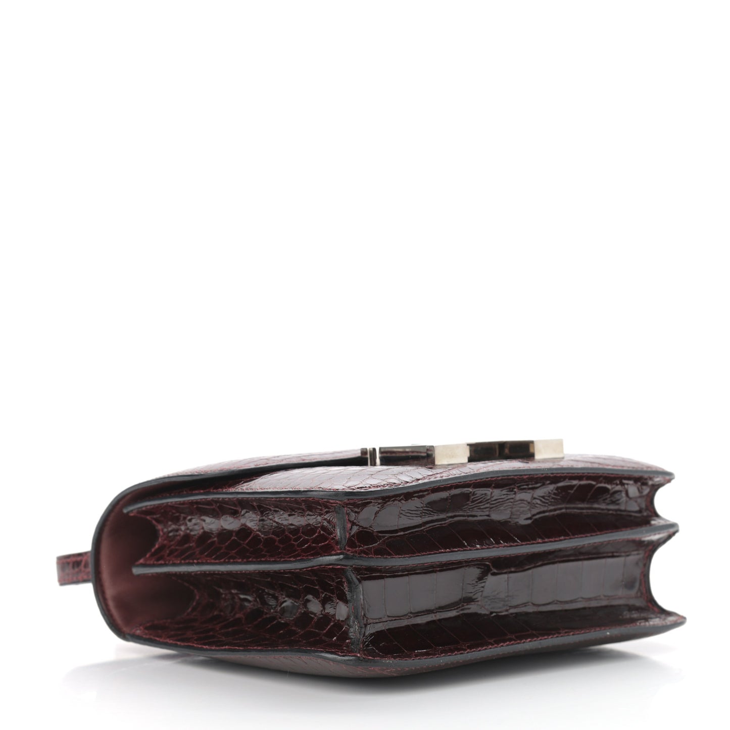 Shiny Alligator Constance 18 Rouge H