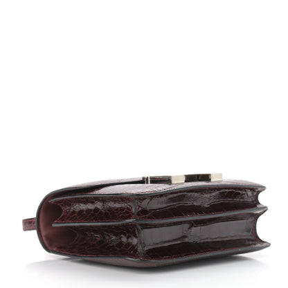 Hermes Shiny Alligator Constance 18 Rouge H 4 of 13
