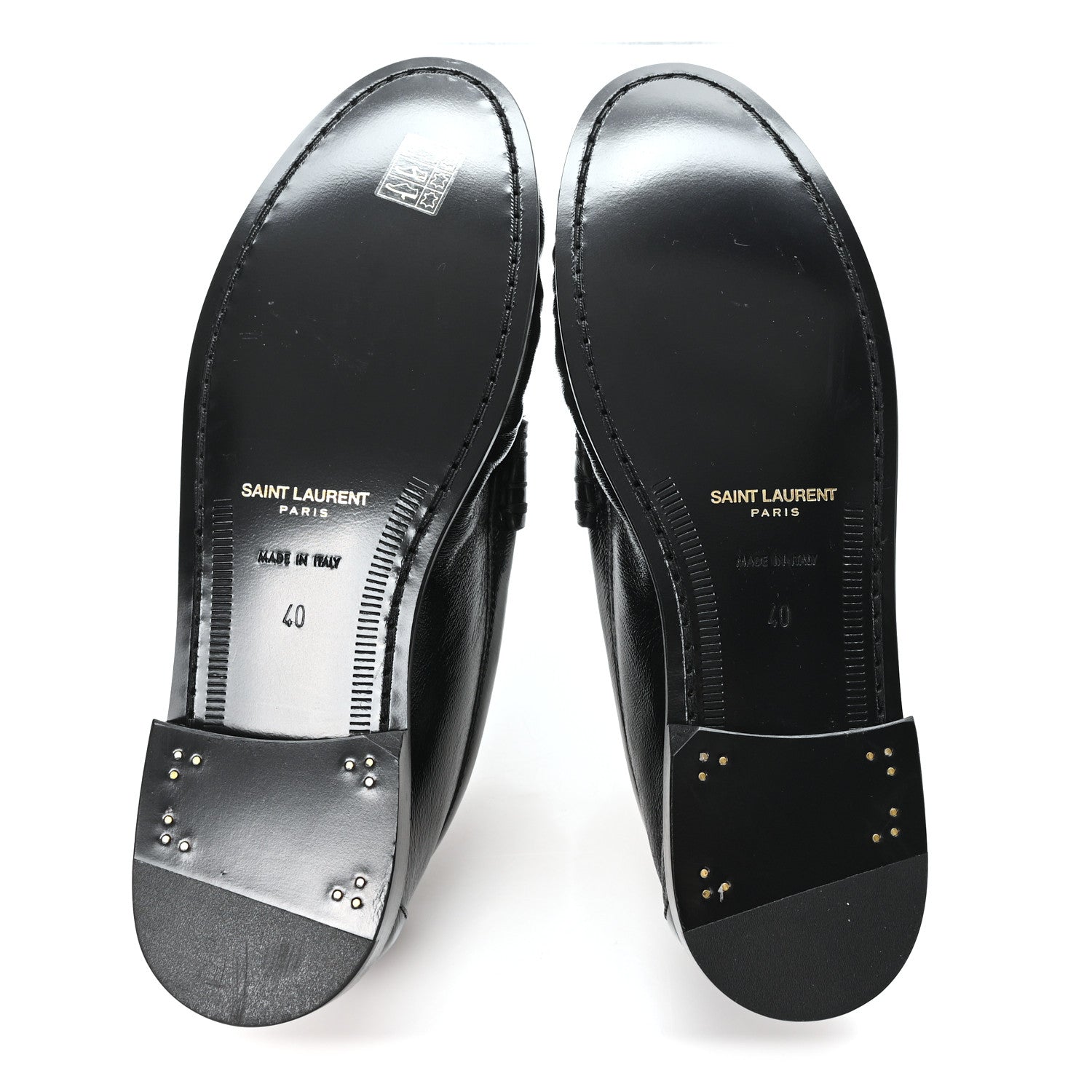 Saint Laurent Radiance Calfskin Le Loafer 15 Moccasin 40 Black 6 of 10