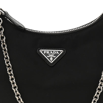 Prada Nylon Re-Edition 2005 Shoulder Bag Black 8 of 10