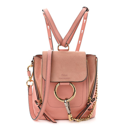 Chloe Suede Calfskin Mini Faye Backpack Ideal Blush 1 of 13