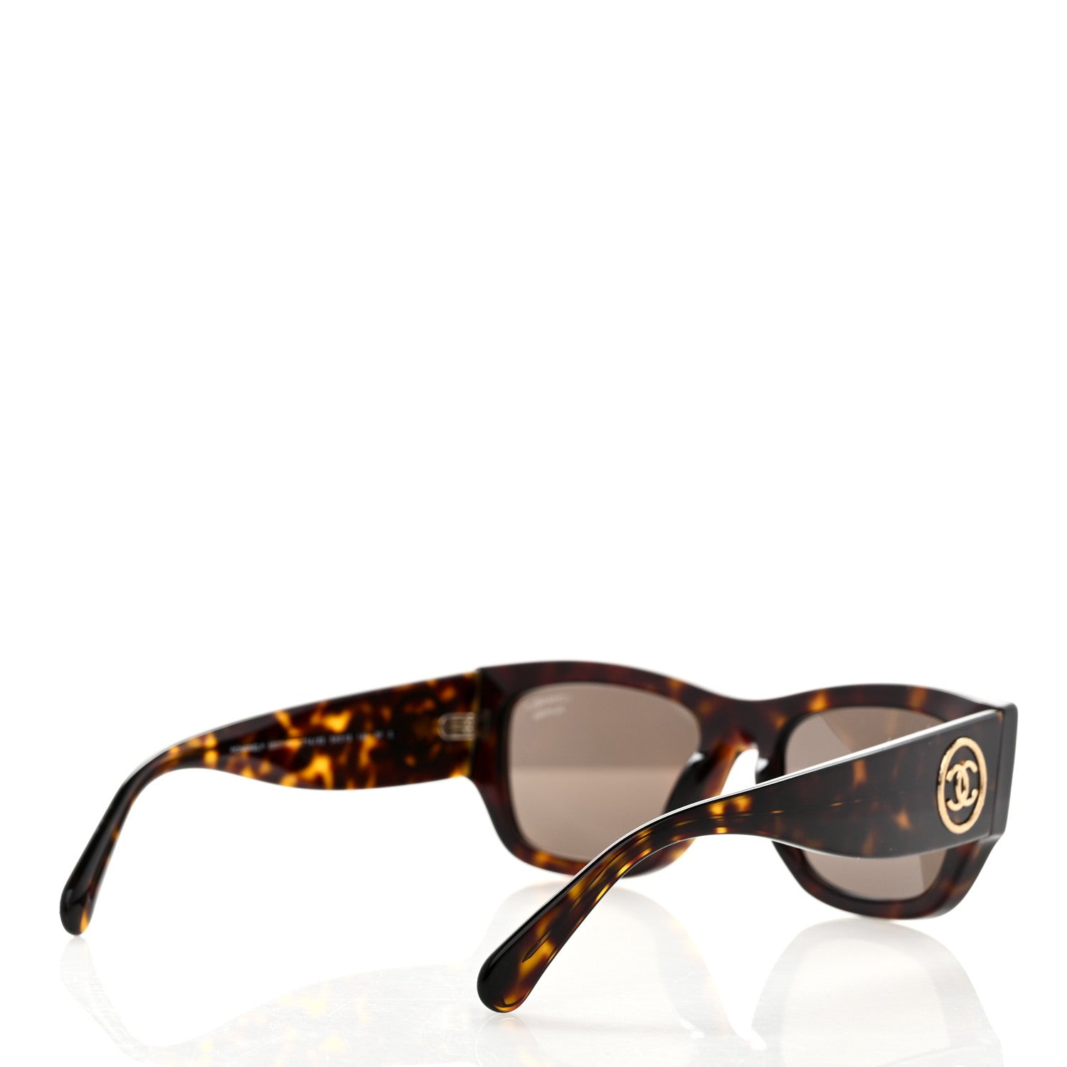Chanel Acetate Rectangle Sunglasses 5507-A Tortoise 4 of 7