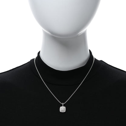 David Yurman Sterling Silver Diamond Pave 7mm Petite Albion Pendant Necklace 2 of 5