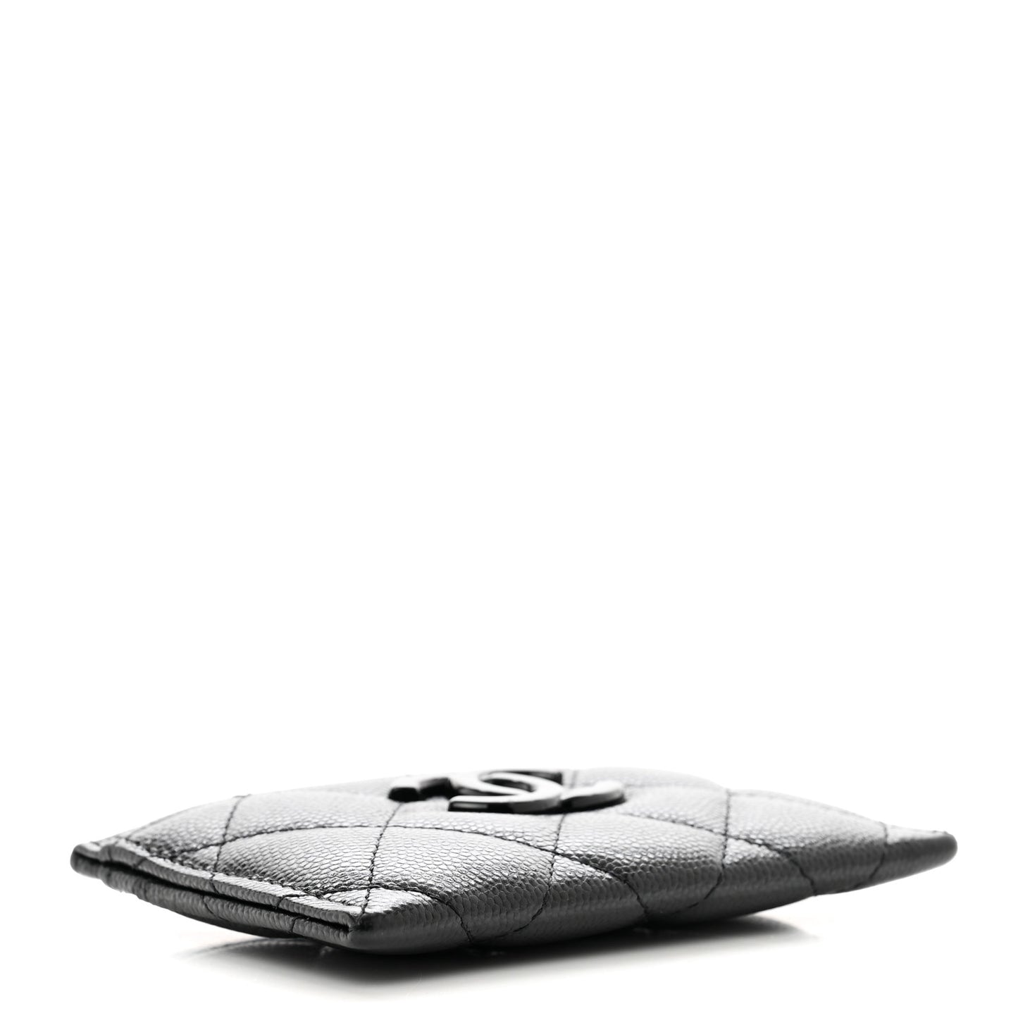 Caviar Quilted My Everything Card Holder Black