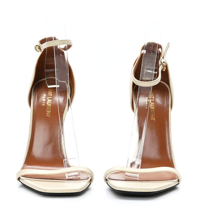 Saint Laurent Calfskin 110 Opyum Sandals 38.5 Real Beige 2 of 7