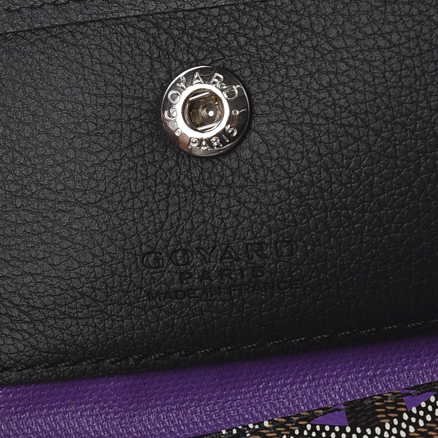 Goyard Goyardine Saint Louis Claire Voie PM Black Violet 8 of 9