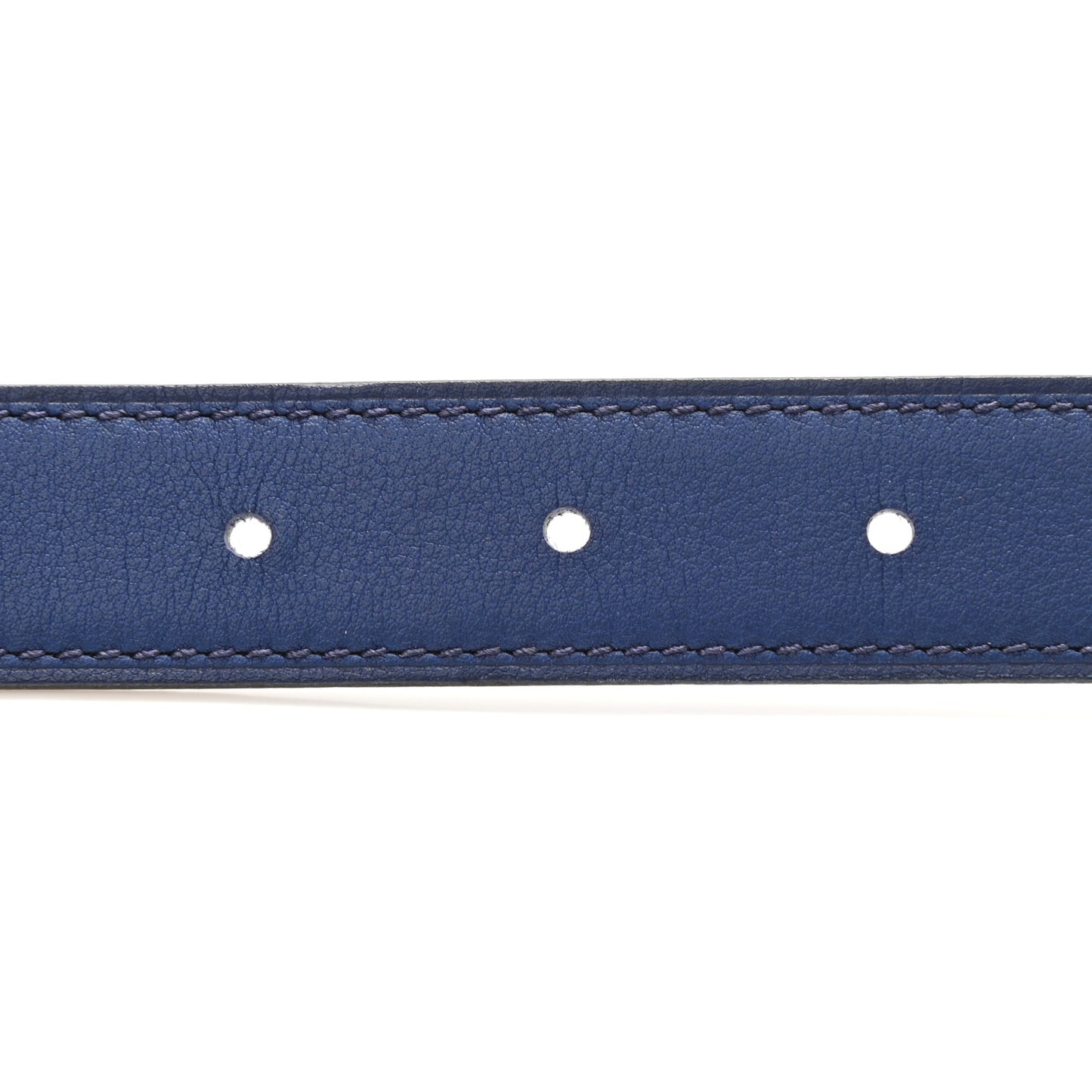 Swift Epsom 32mm Constance Belt 95 White Bleu Saphir