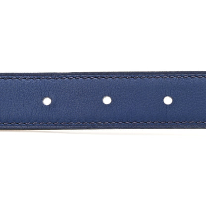 Hermes Swift Epsom 32mm Constance Belt 95 White Bleu Saphir 3 of 6