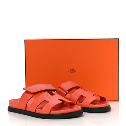 Hermes Epsom Womens Chypre Sandals 36 Rose Sorbet 9 of 9