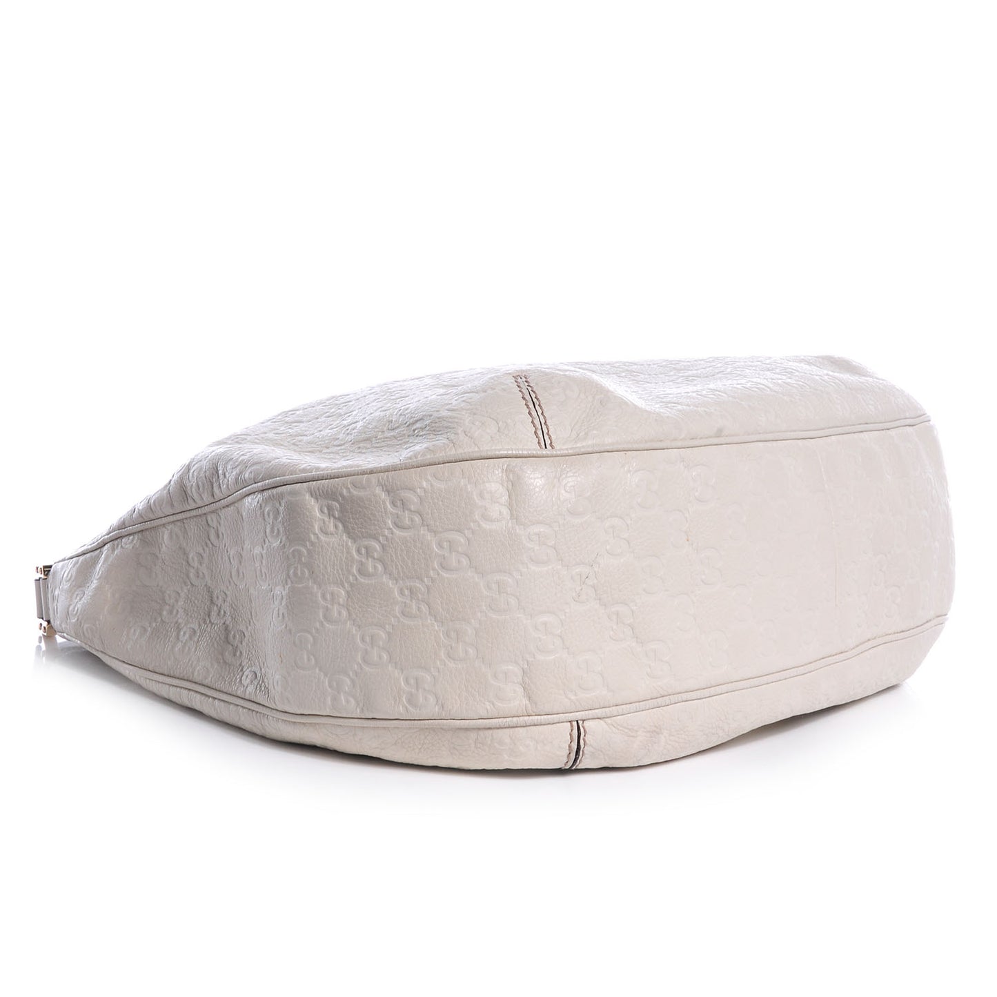 Guccissima New Ladies Web Large Hobo Off White