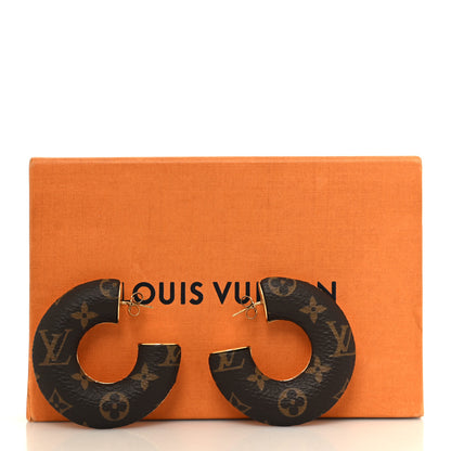 Louis Vuitton Monogram Wild Mini Hoop Earrings 5 of 5