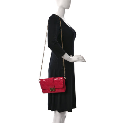 Christian Dior Patent Cannage New Lock Pouch Fuchsia 2 of 16
