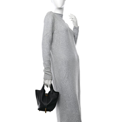 Hermes Taurillon Clemence Picotin Lock 18 PM Black 2 of 14