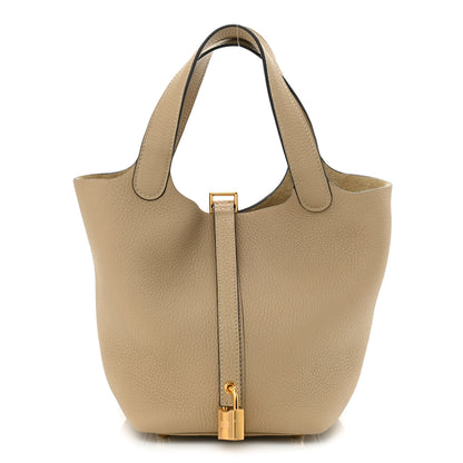 Hermes Taurillon Clemence Picotin Lock 18 PM Trench 1 of 10