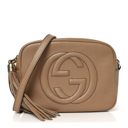 Gucci Pebbled Calfskin Small Soho Disco Bag Rose Beige 1 of 10