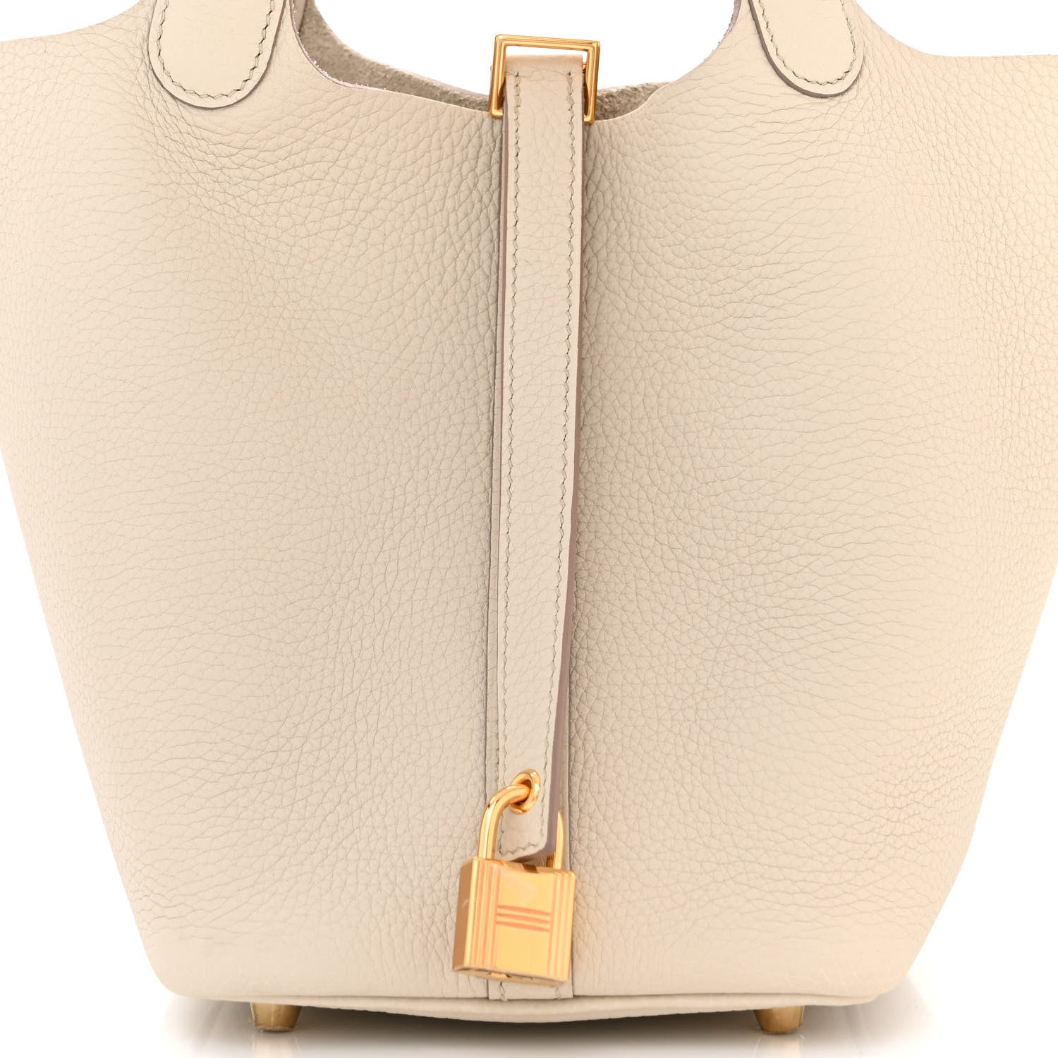 Hermes Taurillon Clemence Picotin Lock 18 PM Beton 8 of 11