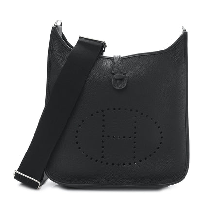Hermes Taurillon Clemence Evelyne III PM Black 1 of 8