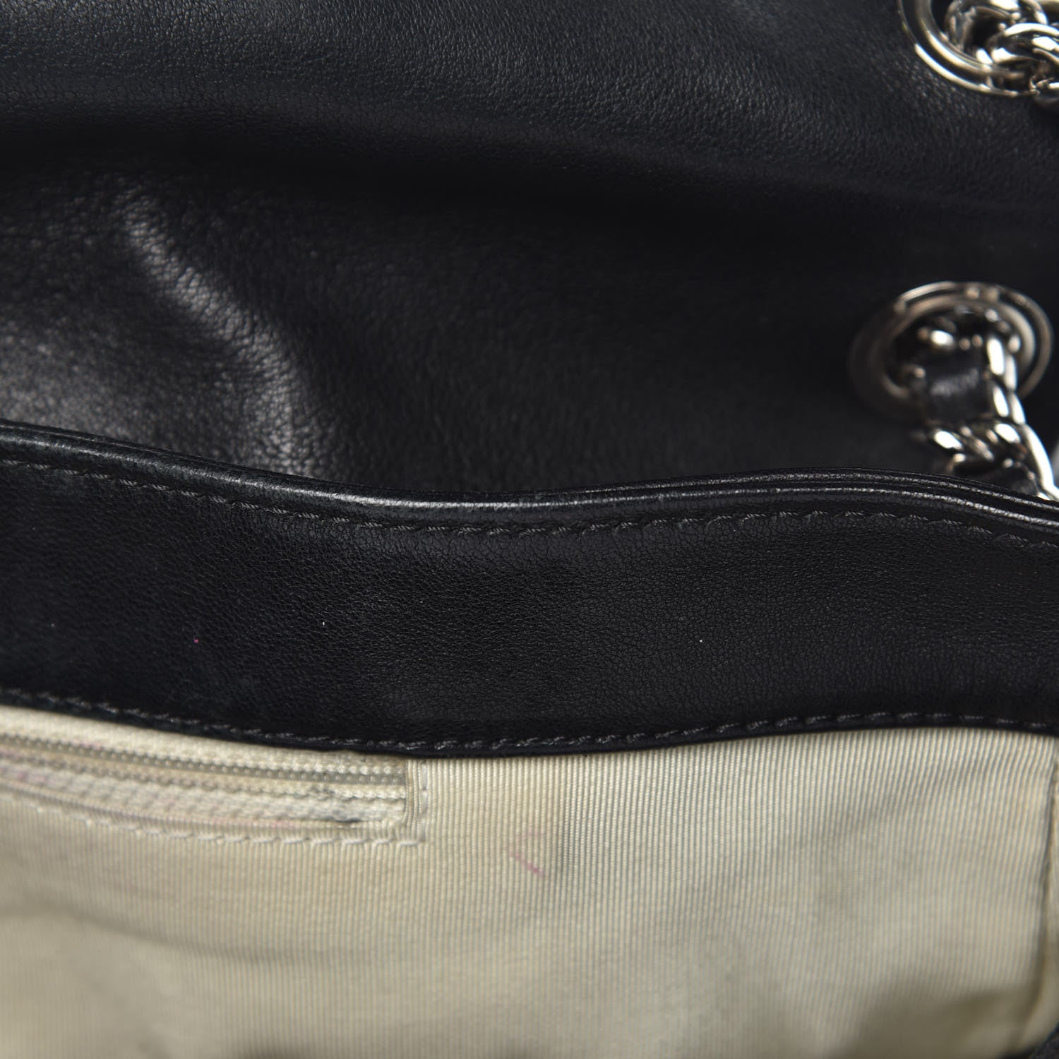 Chanel Washed Lambskin Quilted Maxi Chain Around Flap Black 10 of 16