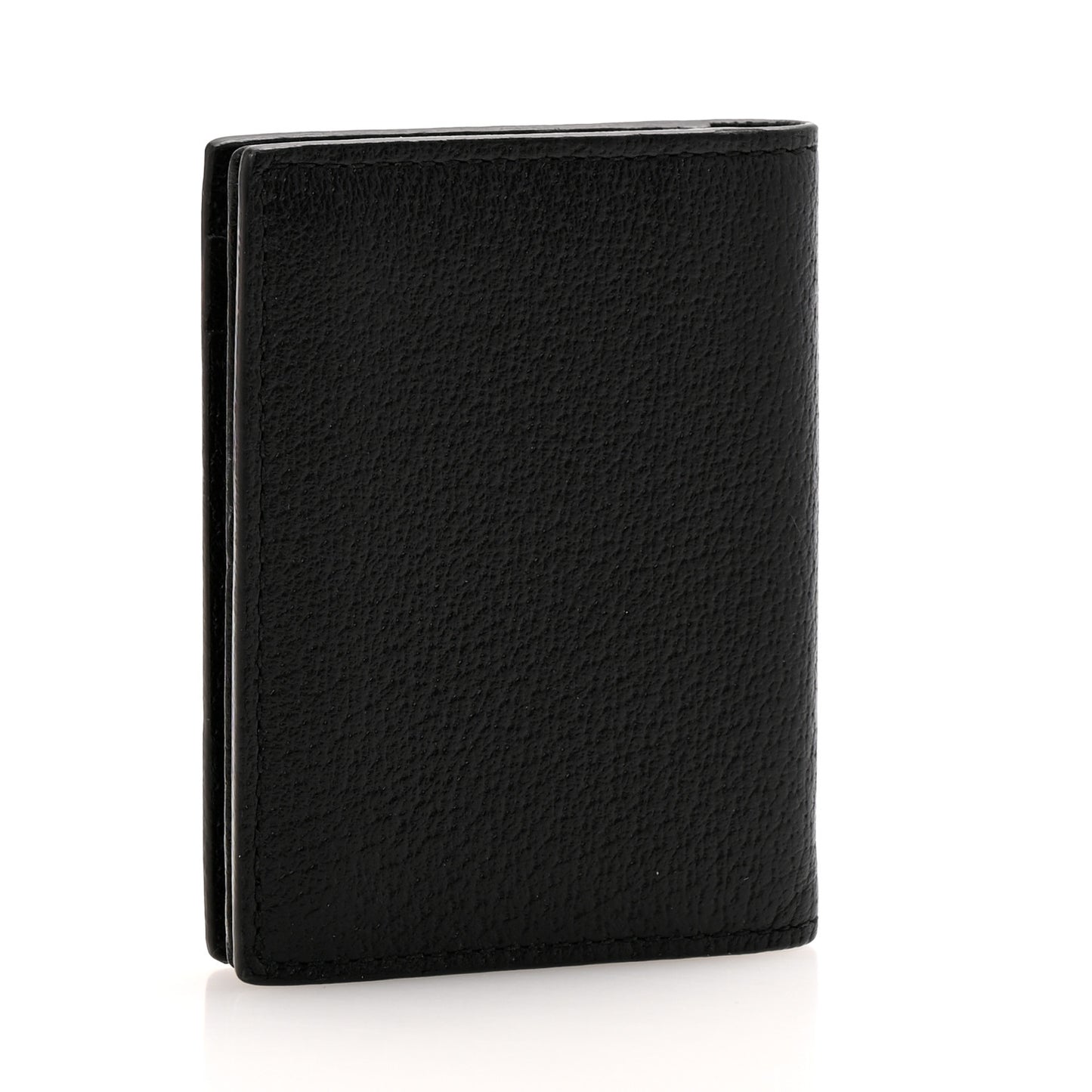 Calfskin Boar Effect GG Marmont Card Case Black