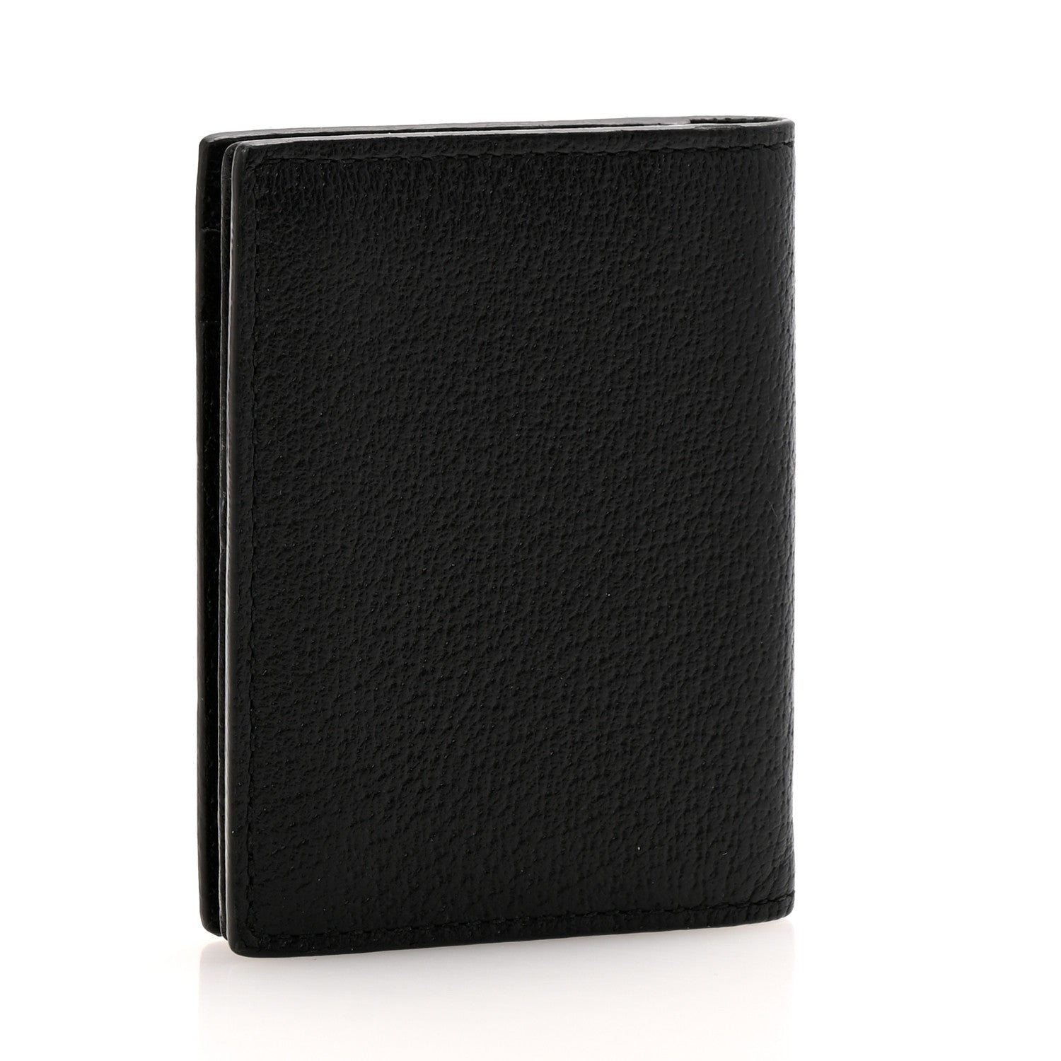 Gucci Calfskin Boar Effect GG Marmont Card Case Black 3 of 9