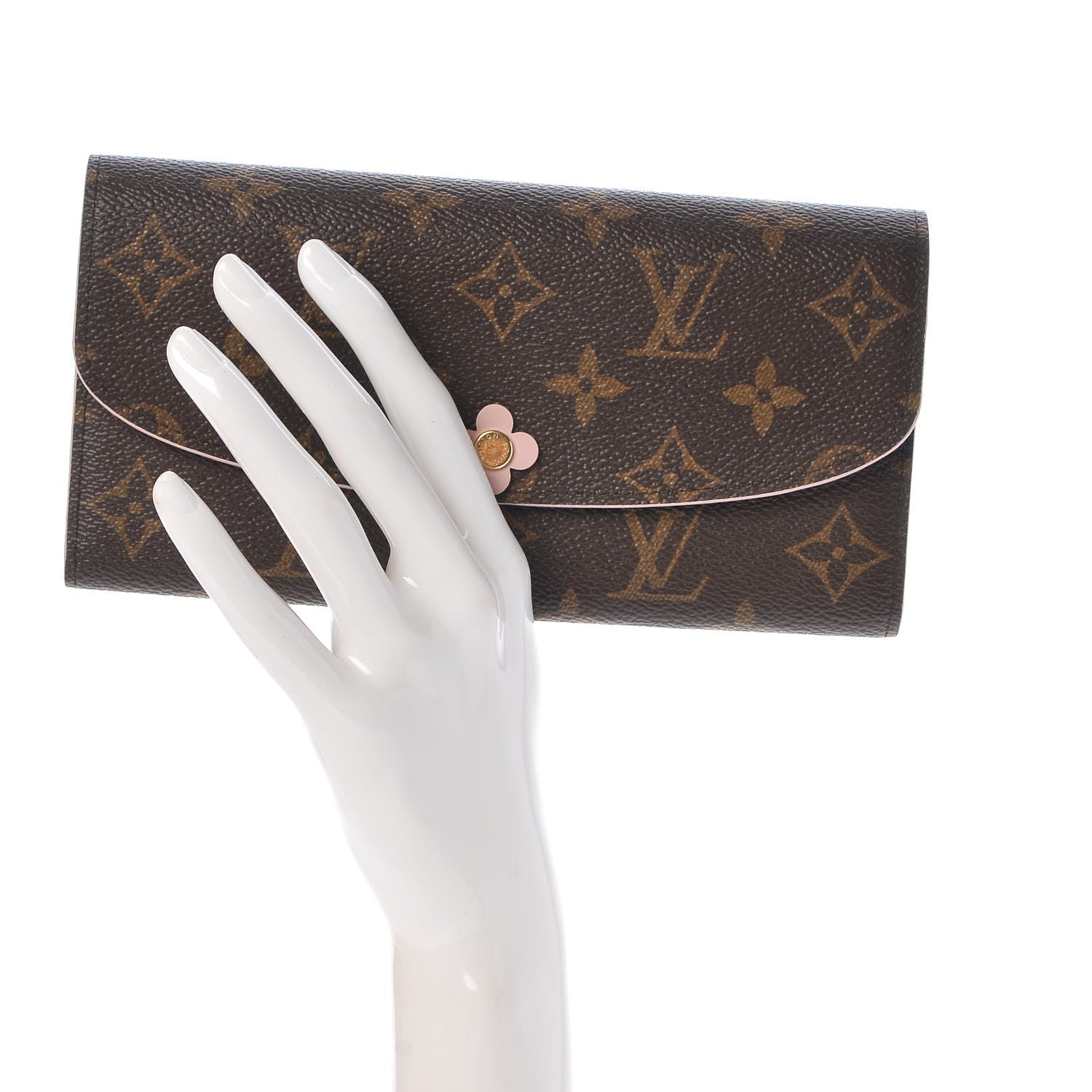 Louis Vuitton Monogram Bloom Flower Emilie Wallet 2 of 8