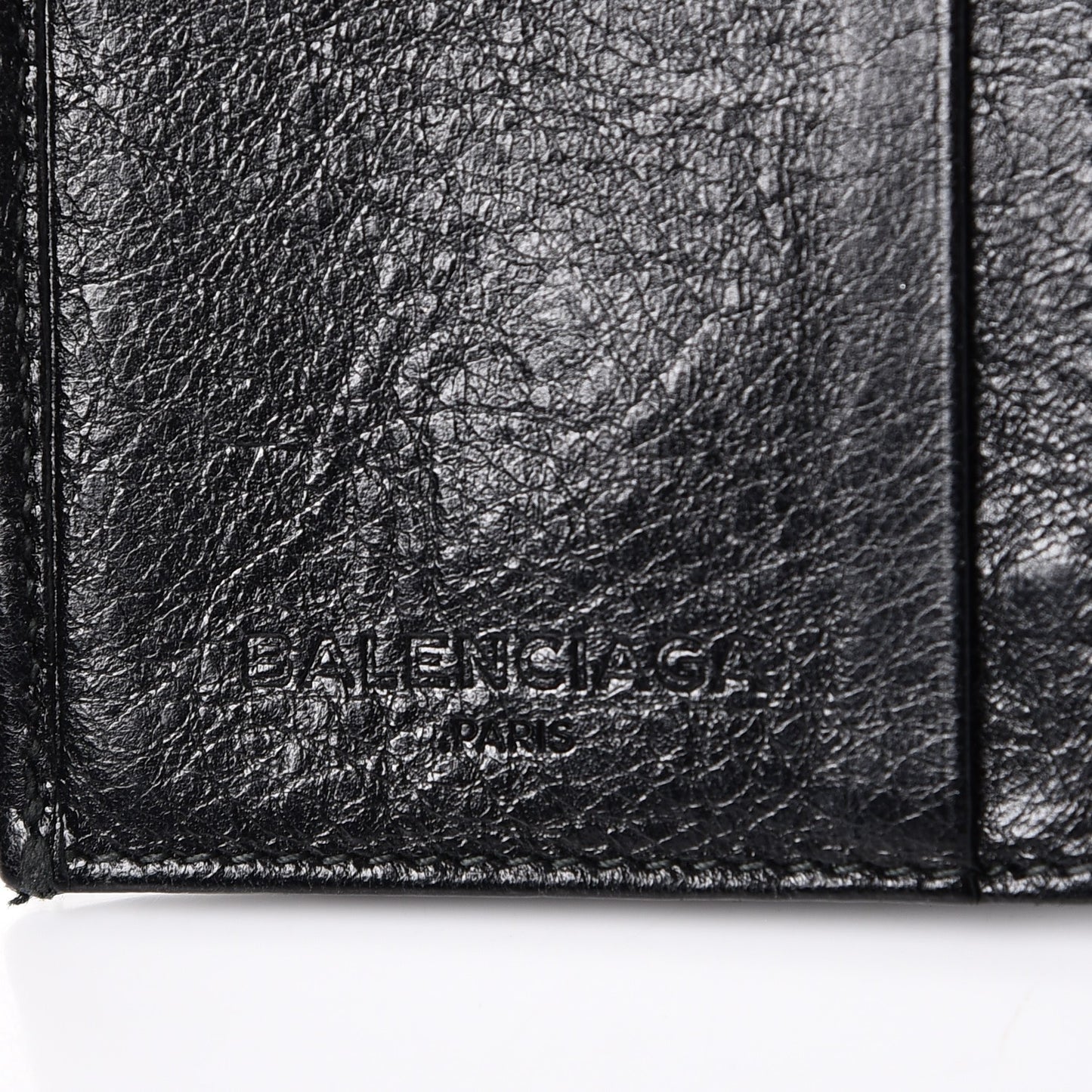 Agneau Giant 12 Gold Hardware Card Case Black