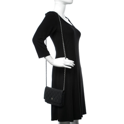 Chanel Caviar Quilted Wallet On Chain WOC Black 2 of 19