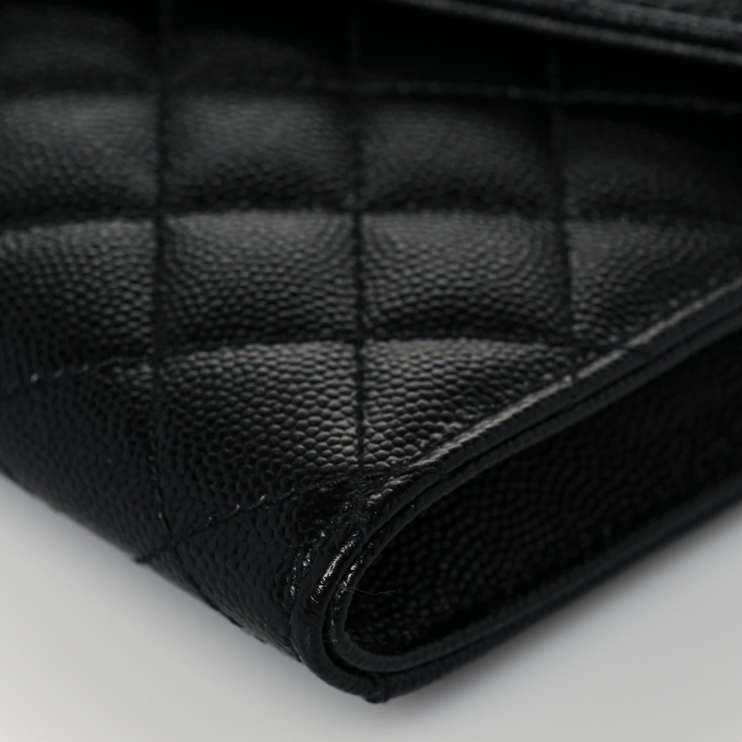 Saint Laurent Grain De Poudre Textured Mixed Matelasse Triquilt Monogram Clutch Black 10 of 13