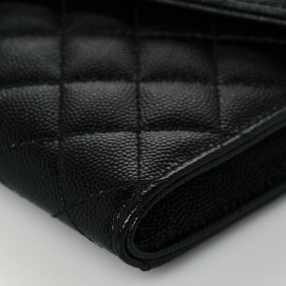 Saint Laurent Grain De Poudre Textured Mixed Matelasse Triquilt Monogram Clutch Black 10 of 13