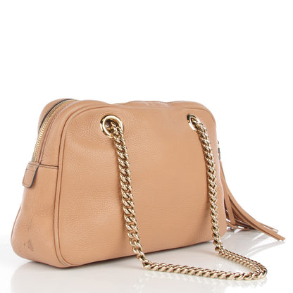 Gucci Pebbled Calfskin Small Soho Bowler Camelia 3 of 7