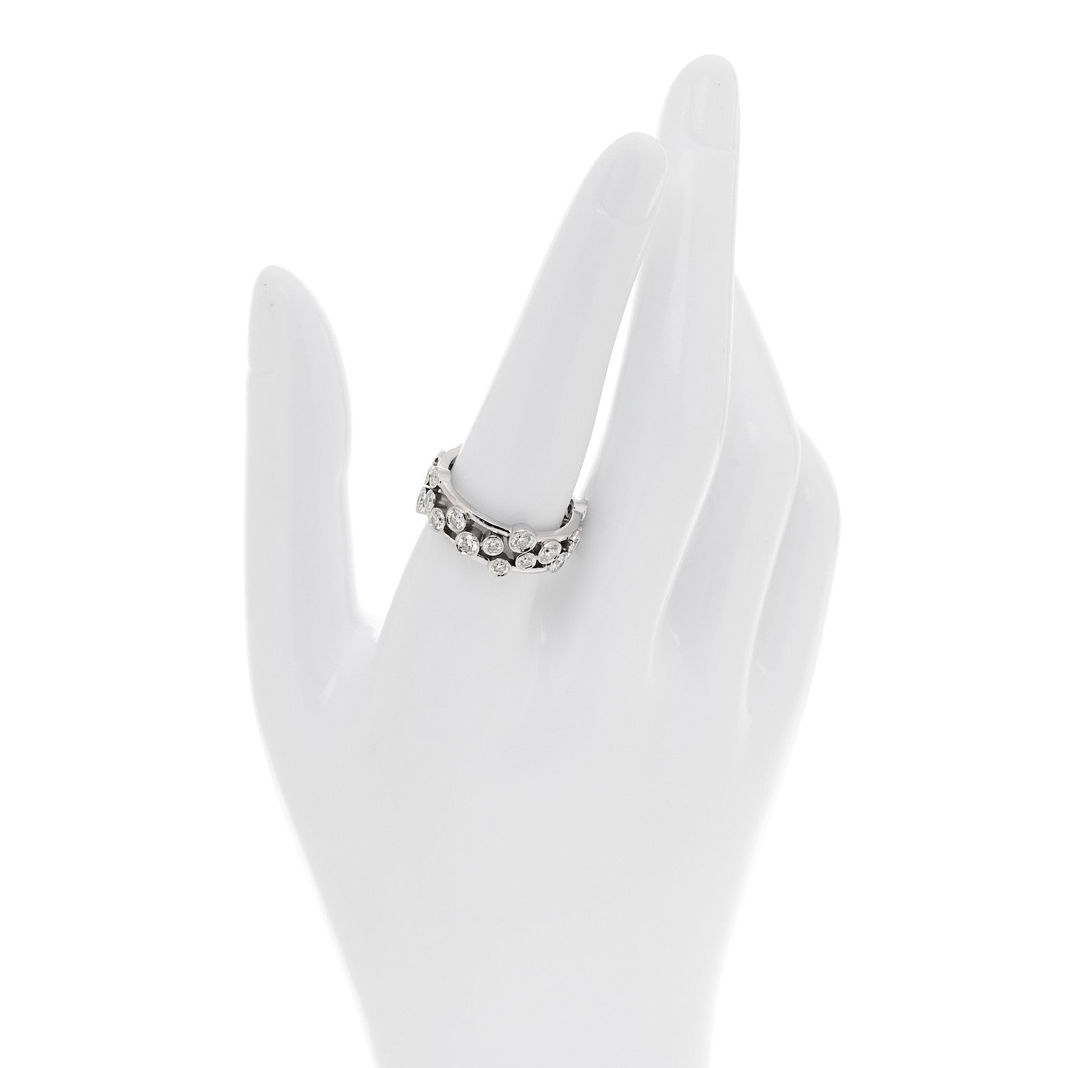 Tiffany Platinum Diamond Bubble Band Ring 57 8 2 of 4