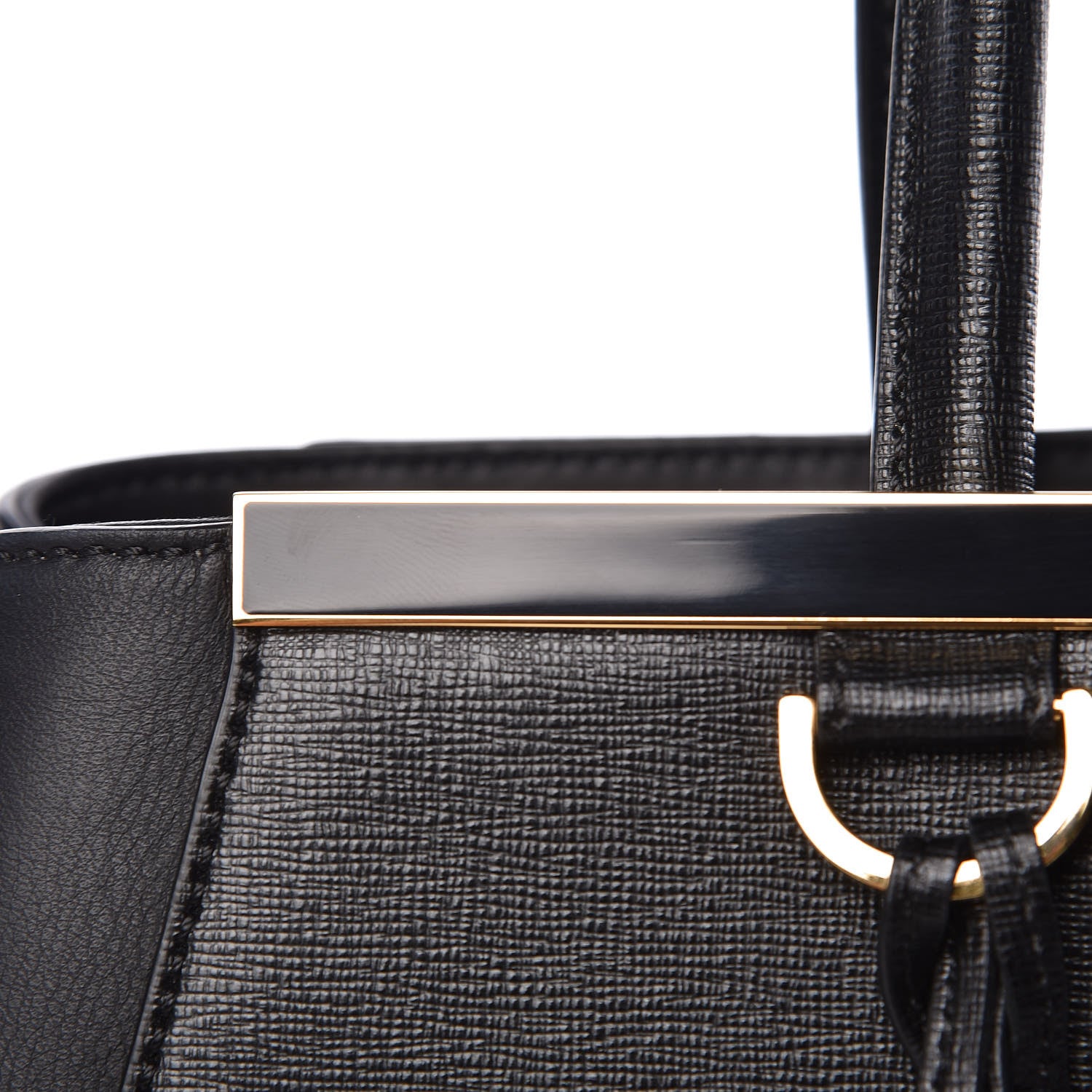 Fendi Vitello Elite Regular 2Jours Tote Black 9 of 16