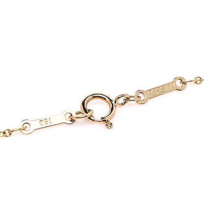Tiffany 18K Yellow Gold Diamond .10ct Elsa Peretti Diamonds by the Yard Pendant Necklace 4 of 5
