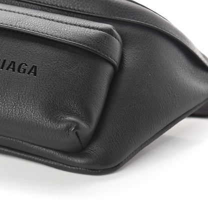 Balenciaga Smooth Calfskin Logo Large Everyday Beltpack Black 8 of 8