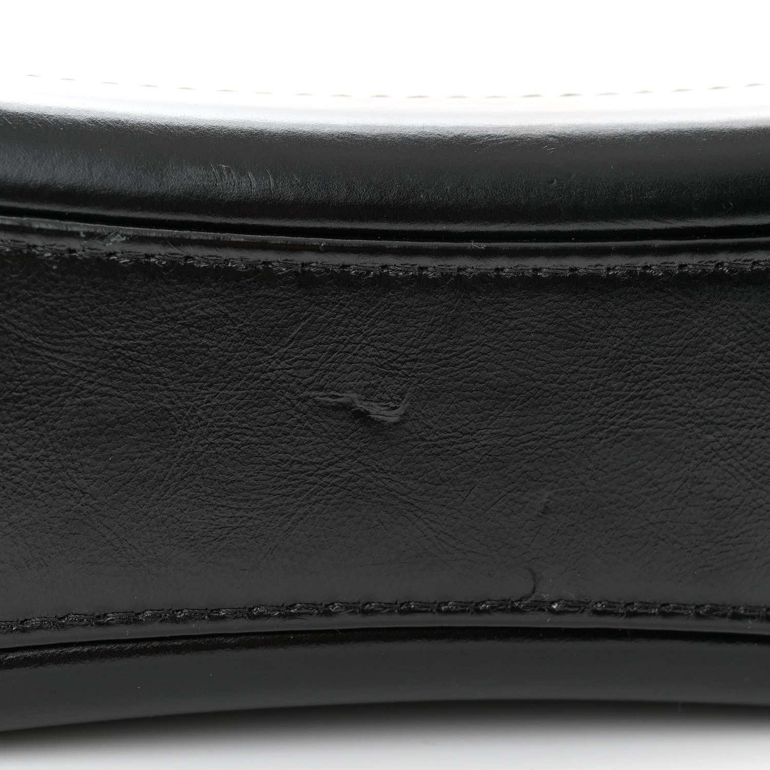 Chanel Aged Calfskin Quilted Small Gabrielle Hobo Black White 11 of 12