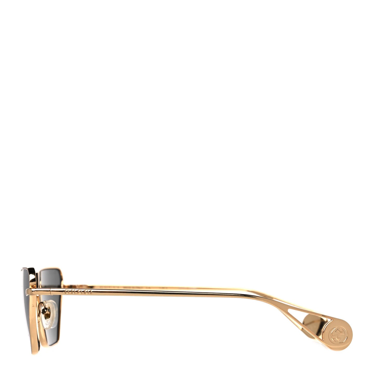 Rectangular Sunglasses GG0538S Gold Black
