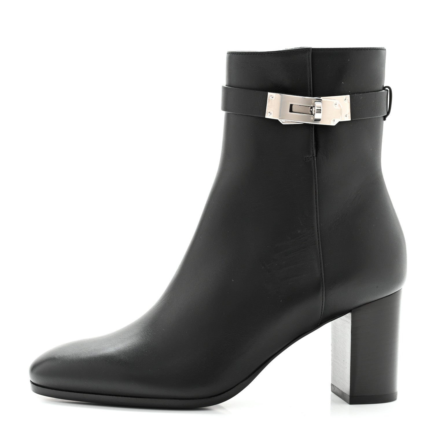Hermes Calfskin Saint Germain Ankle Boots 36.5 Black 1 of 11