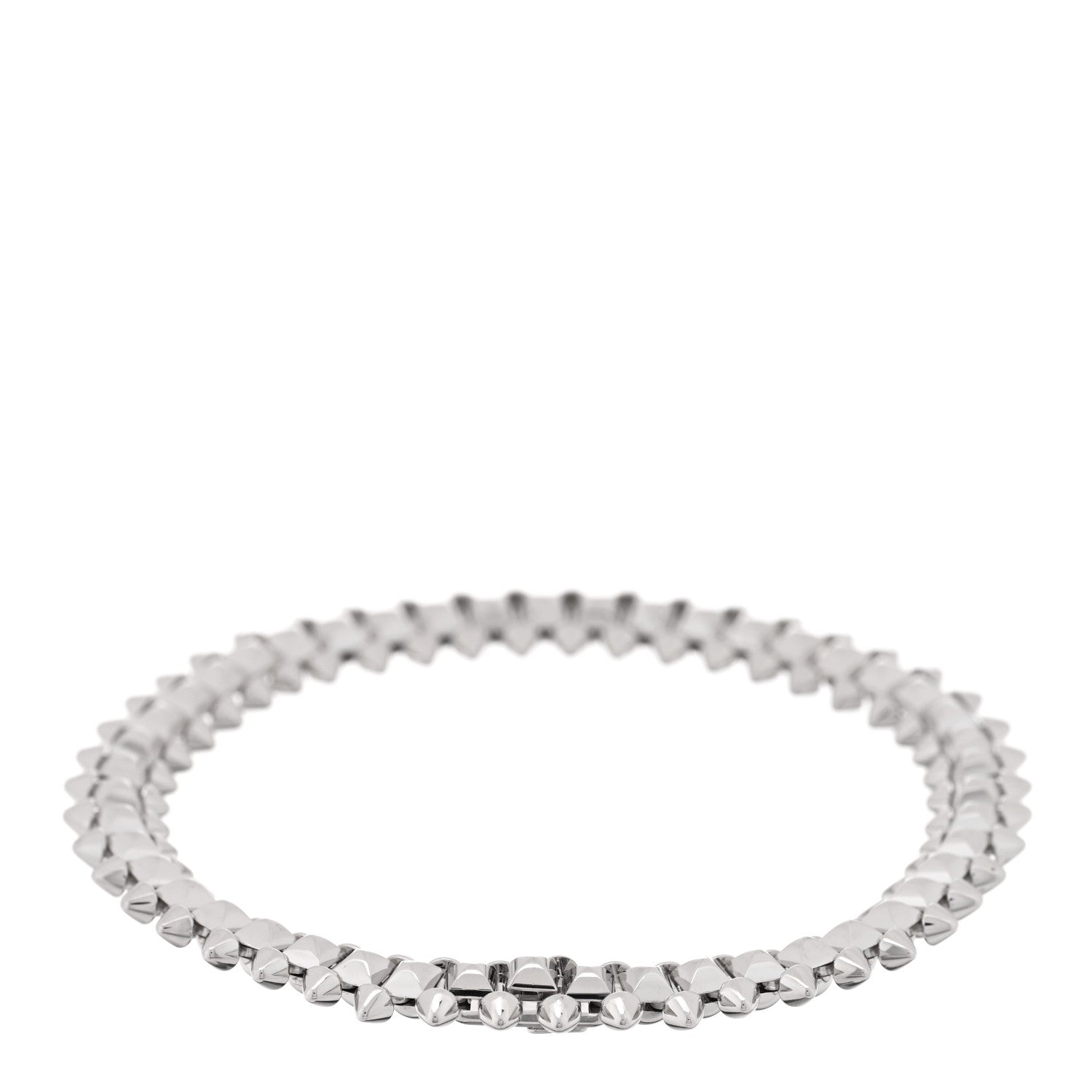 Cartier 18K White Gold Medium Clash De Cartier Flexible Bracelet 17 2 of 3
