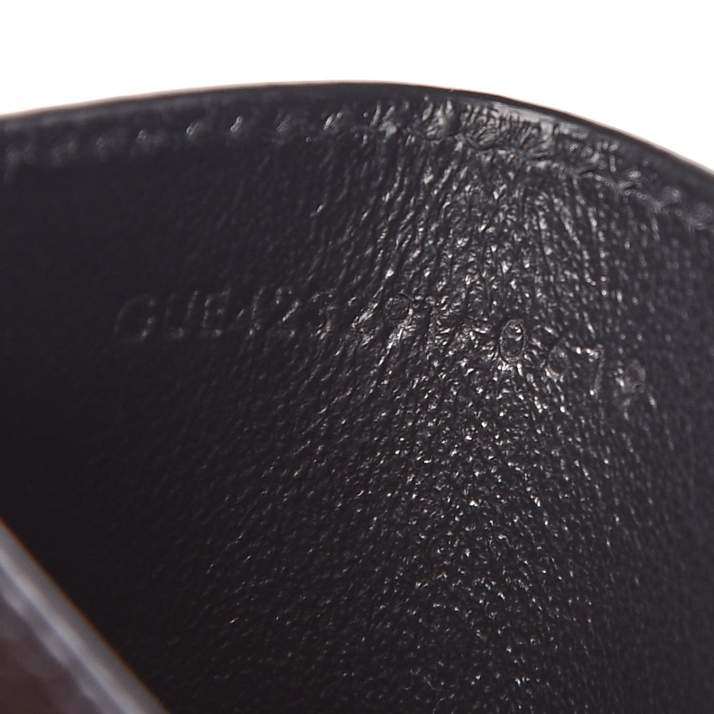 Grain De Poudre Matelasse Chevron Monogram Credit Card Case Black