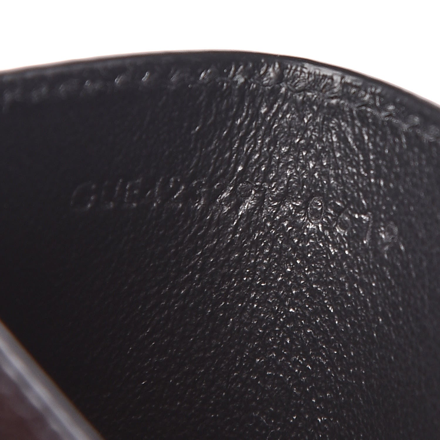 Saint Laurent Grain De Poudre Matelasse Chevron Monogram Credit Card Case Black 7 of 7