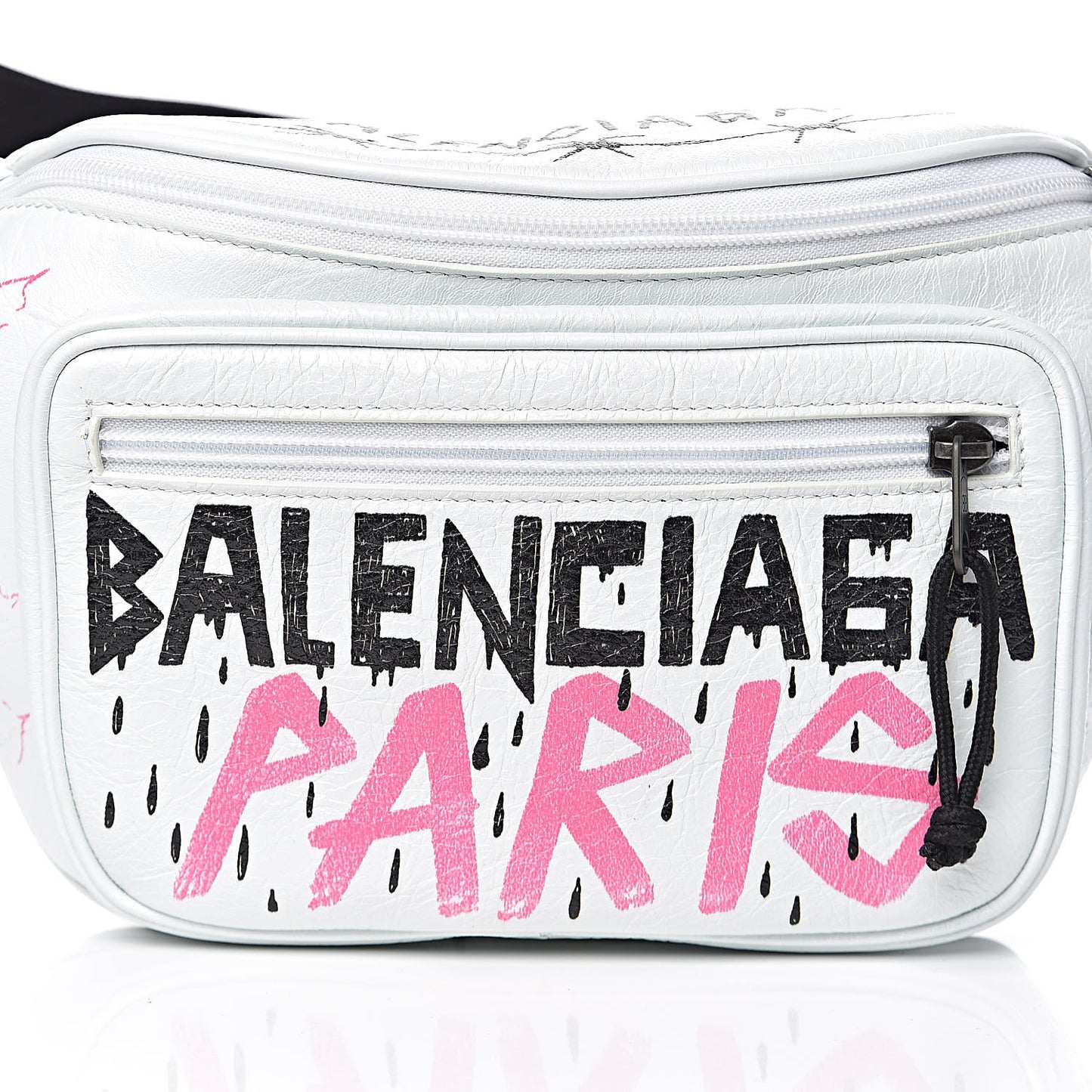 Agneau Arena Graffiti All Over Explorer Belt Bag White Multicolor