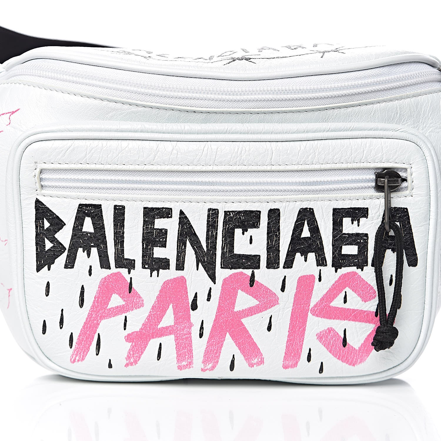 Balenciaga Agneau Arena Graffiti All Over Explorer Belt Bag White Multicolor 10 of 10