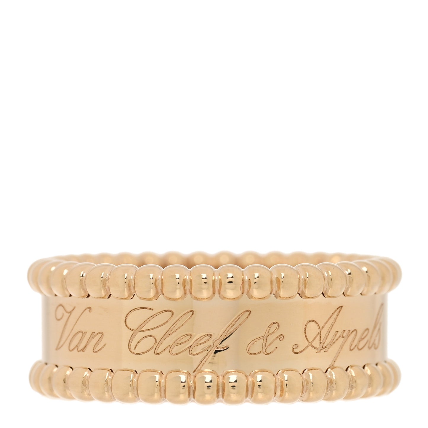 18K Yellow Gold Perlee Signature Ring 54 7